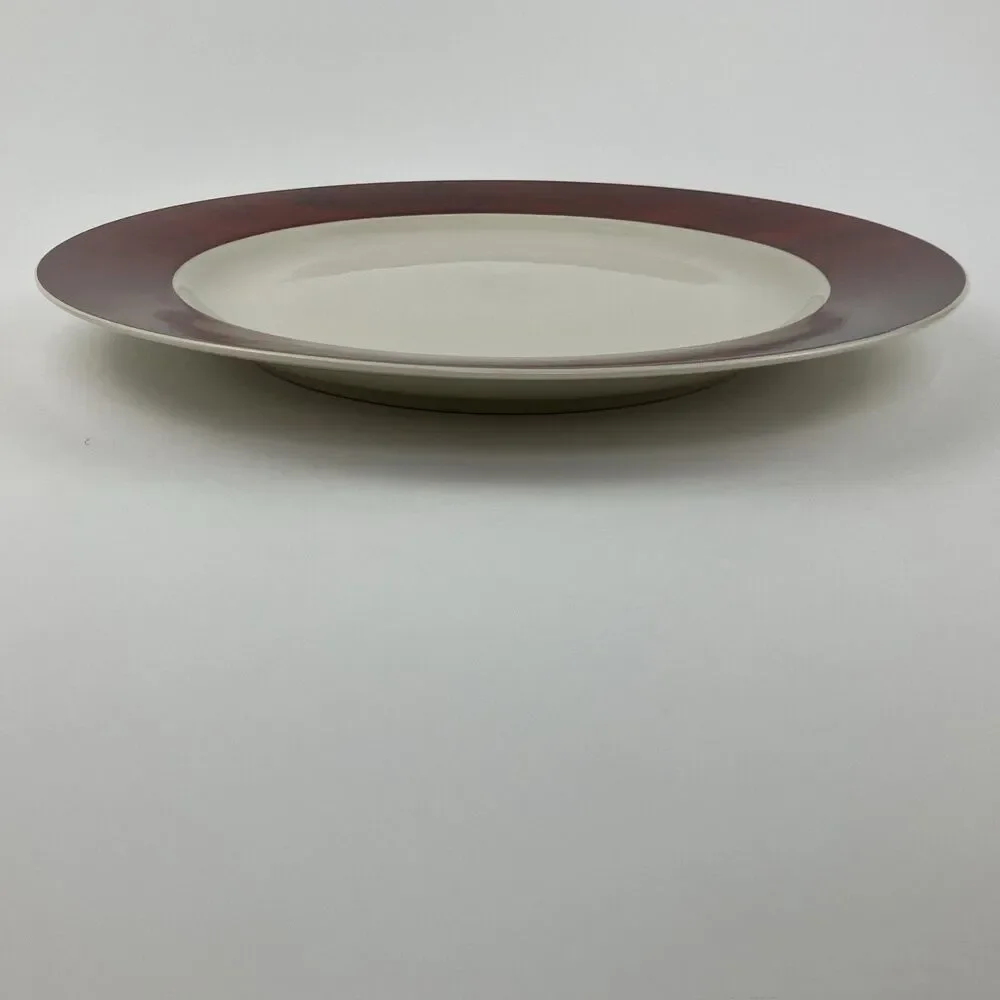 Vintage Sakura Warren Kimble Barn Dinnerware Set Red Woodgrain 1998